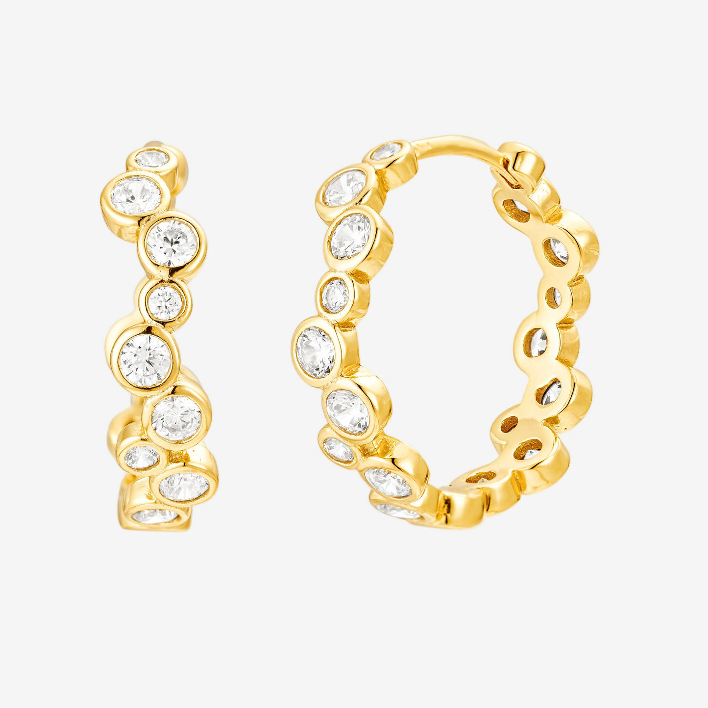 Bezel Hoop Large - Oro 18K