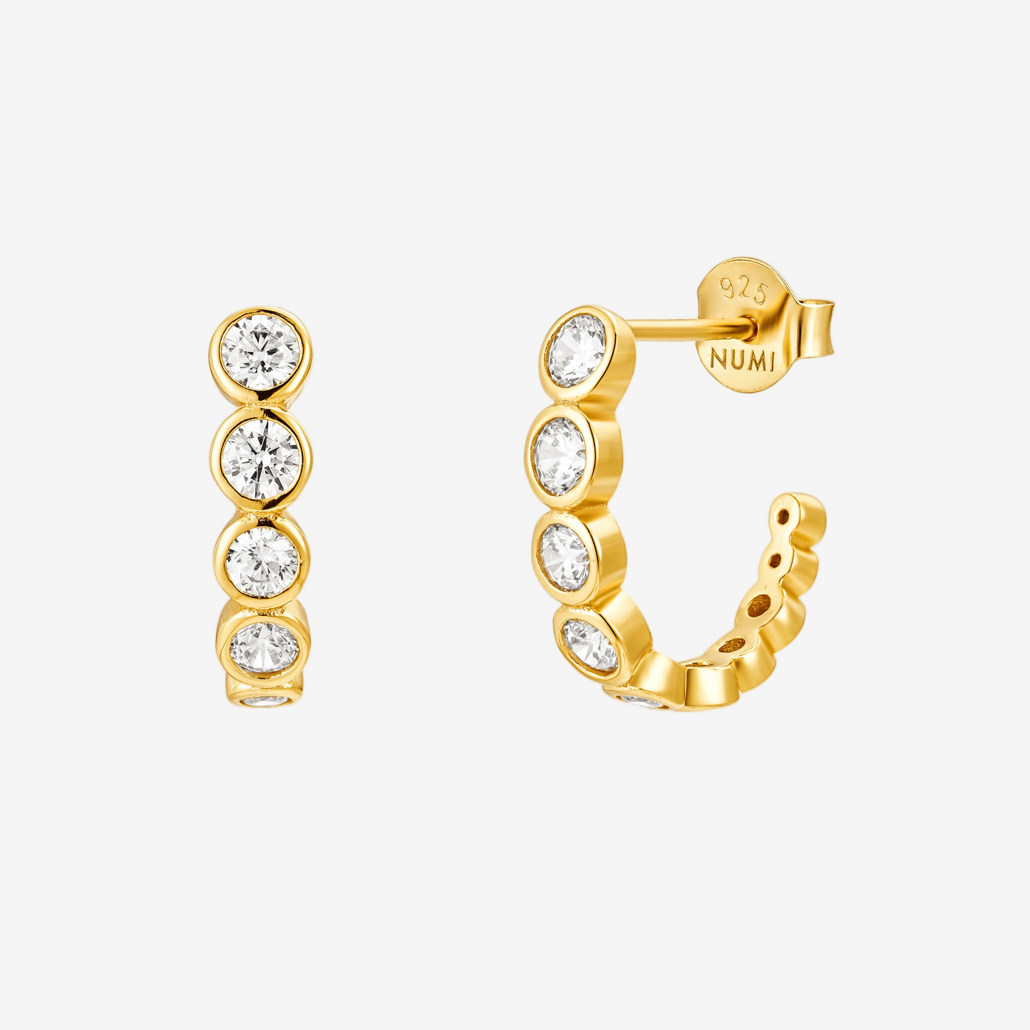 Bezel Huggie - Oro 18K