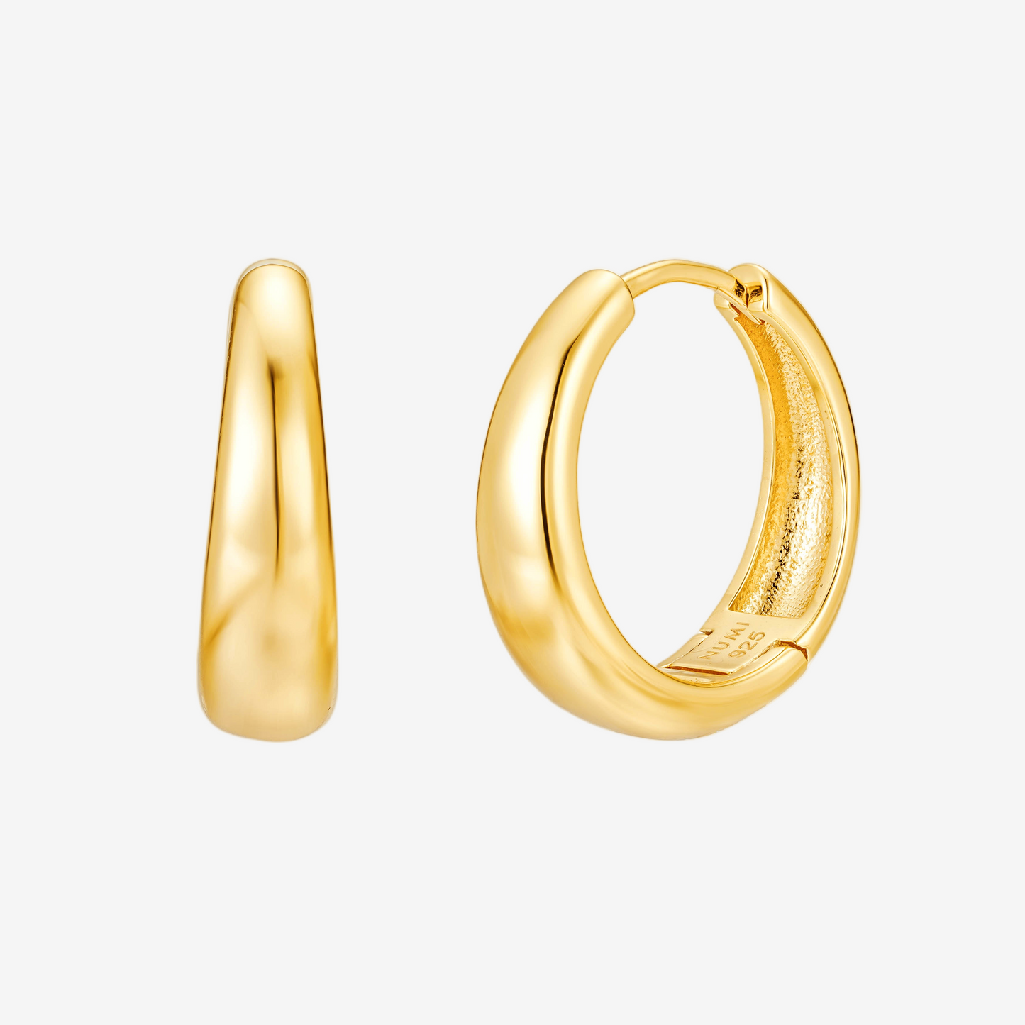 Bold Hoop Large - Oro 18K