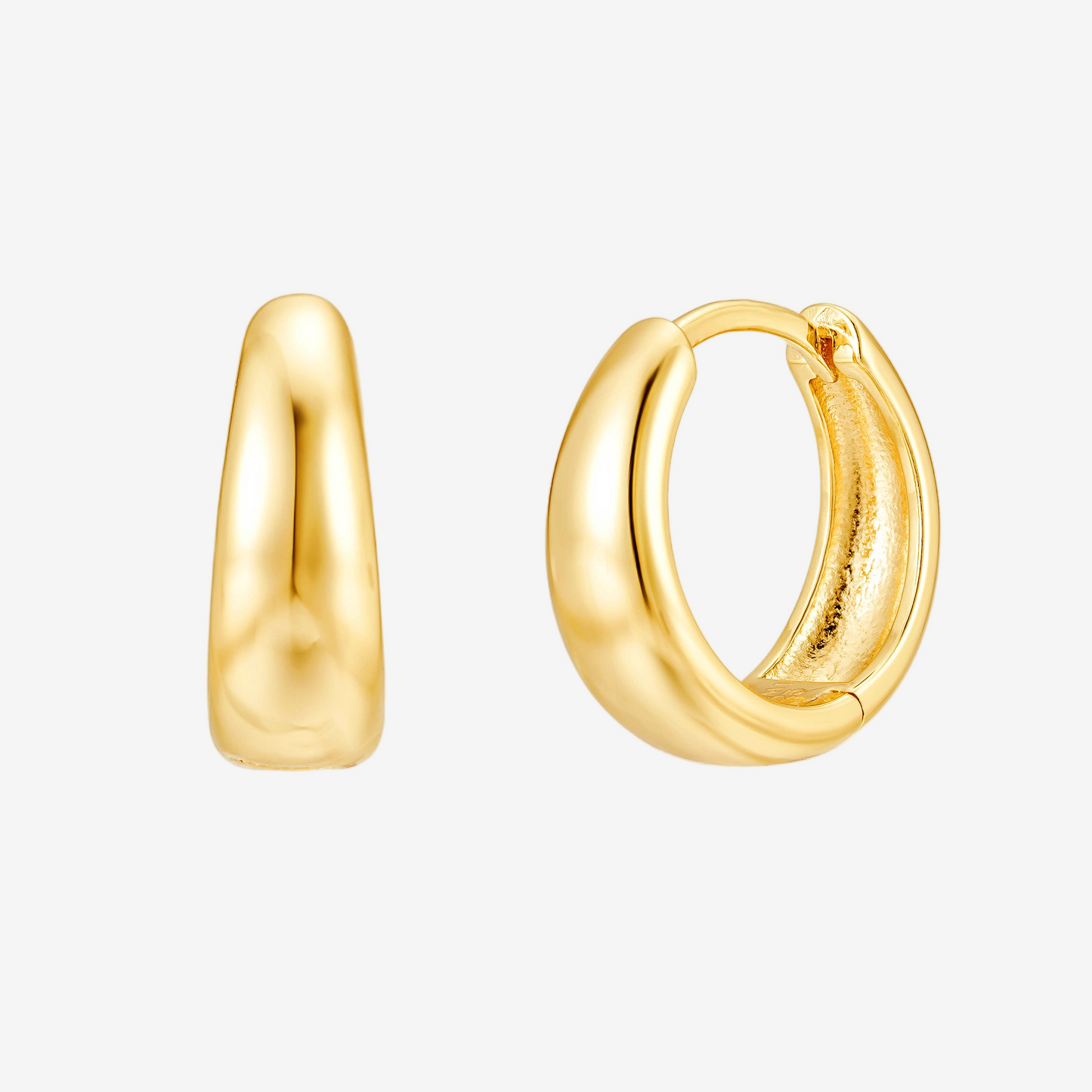 Bold Hoop Medium - Oro 18K