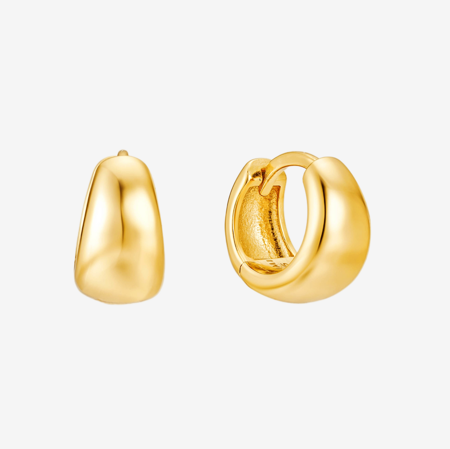 Bold Hoop Small - Oro 18K