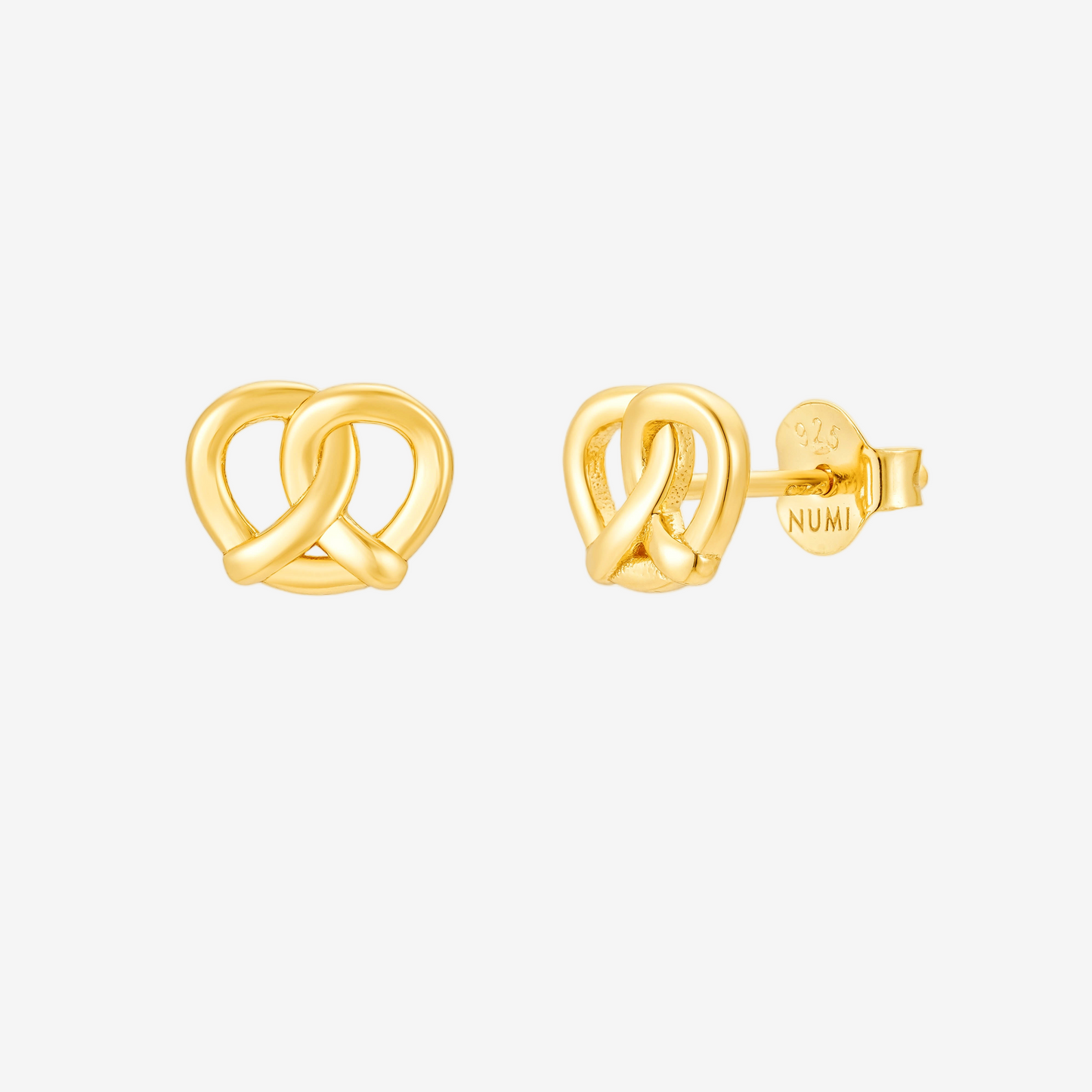 Bretzel Stud - Oro 18K