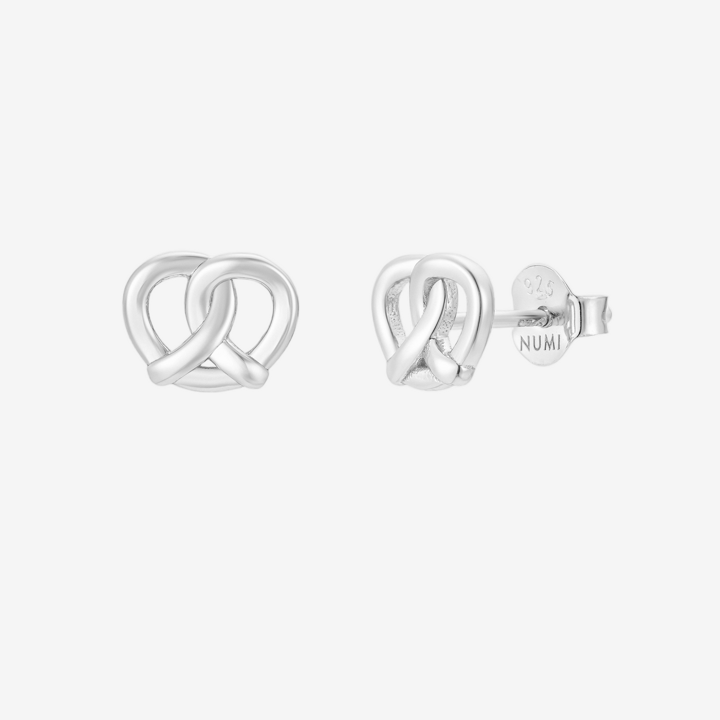 Bretzel Stud - Argento