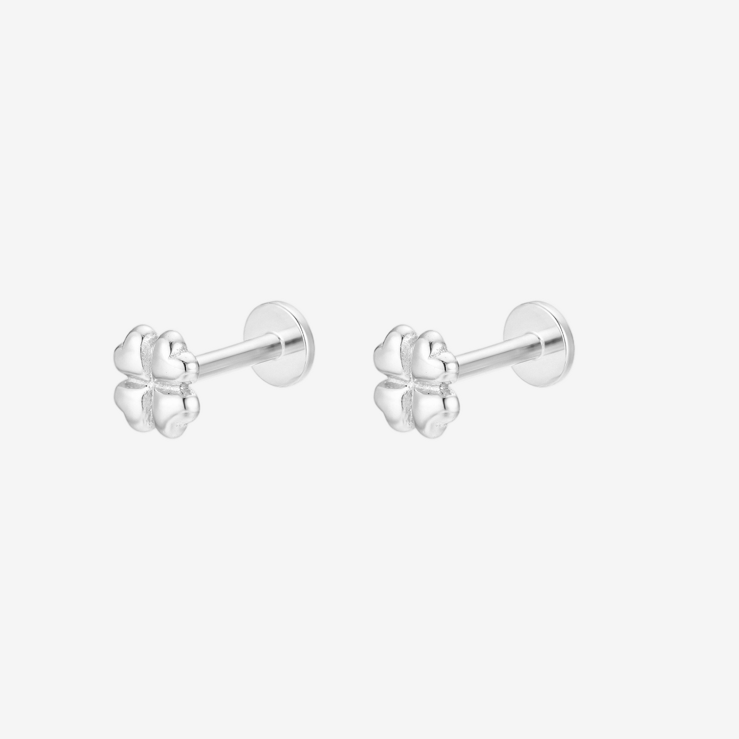 Clover Piercing - Argento Rodiato