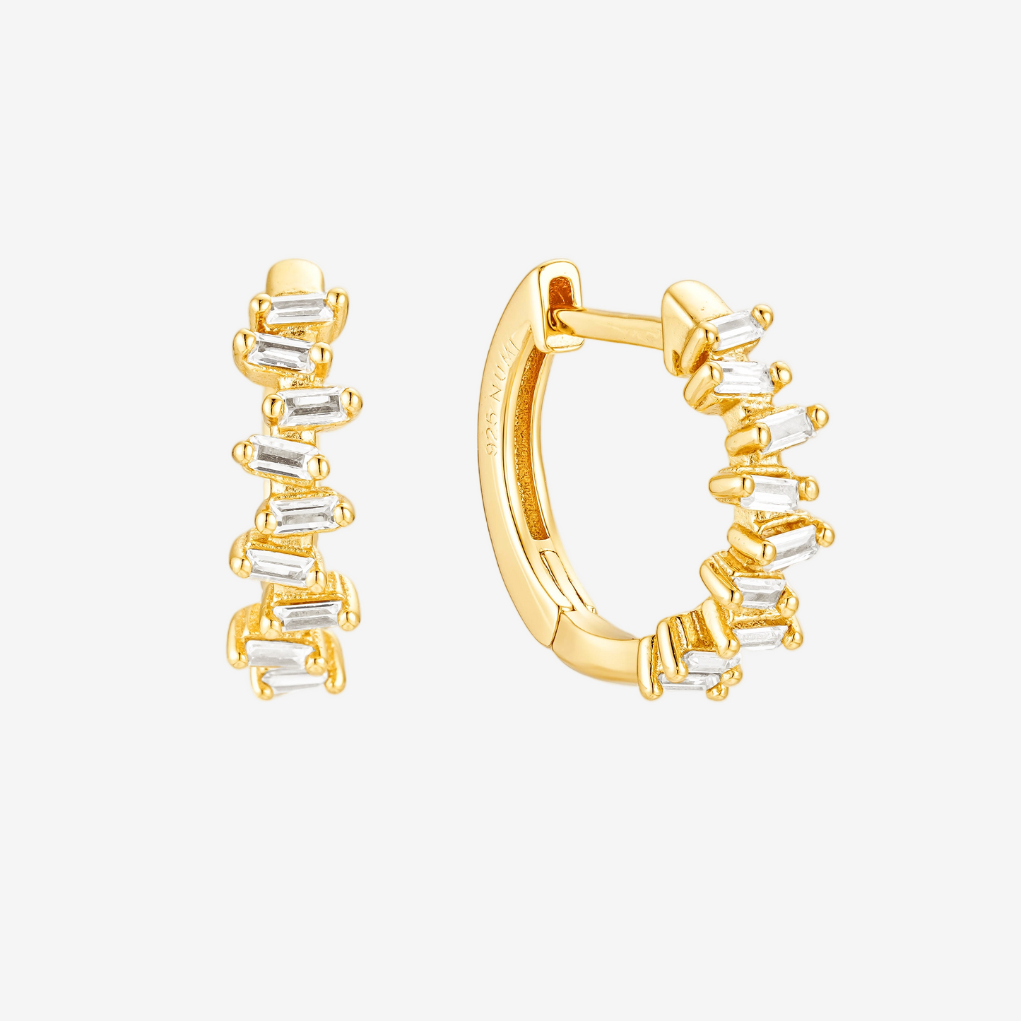 Crystal Hoop - Oro 18K