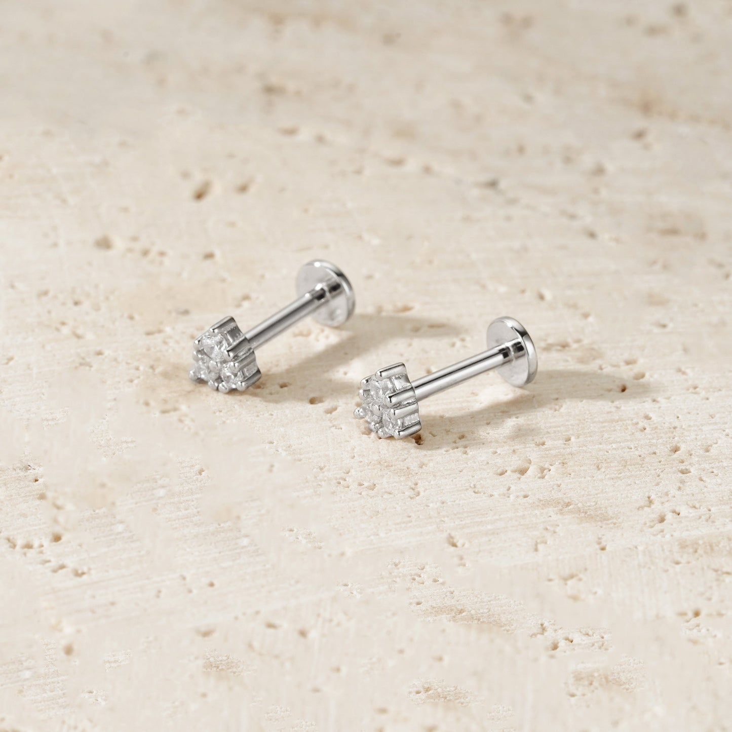 Sparkle Piercing - Argento Rodiato