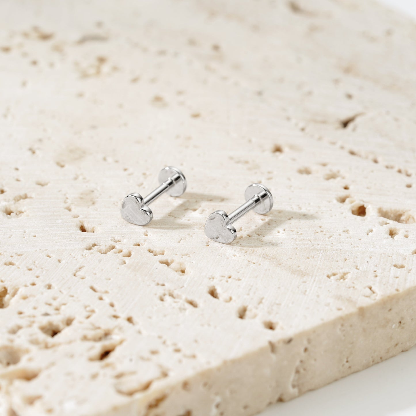 Heart Piercing - Argento Rodiato