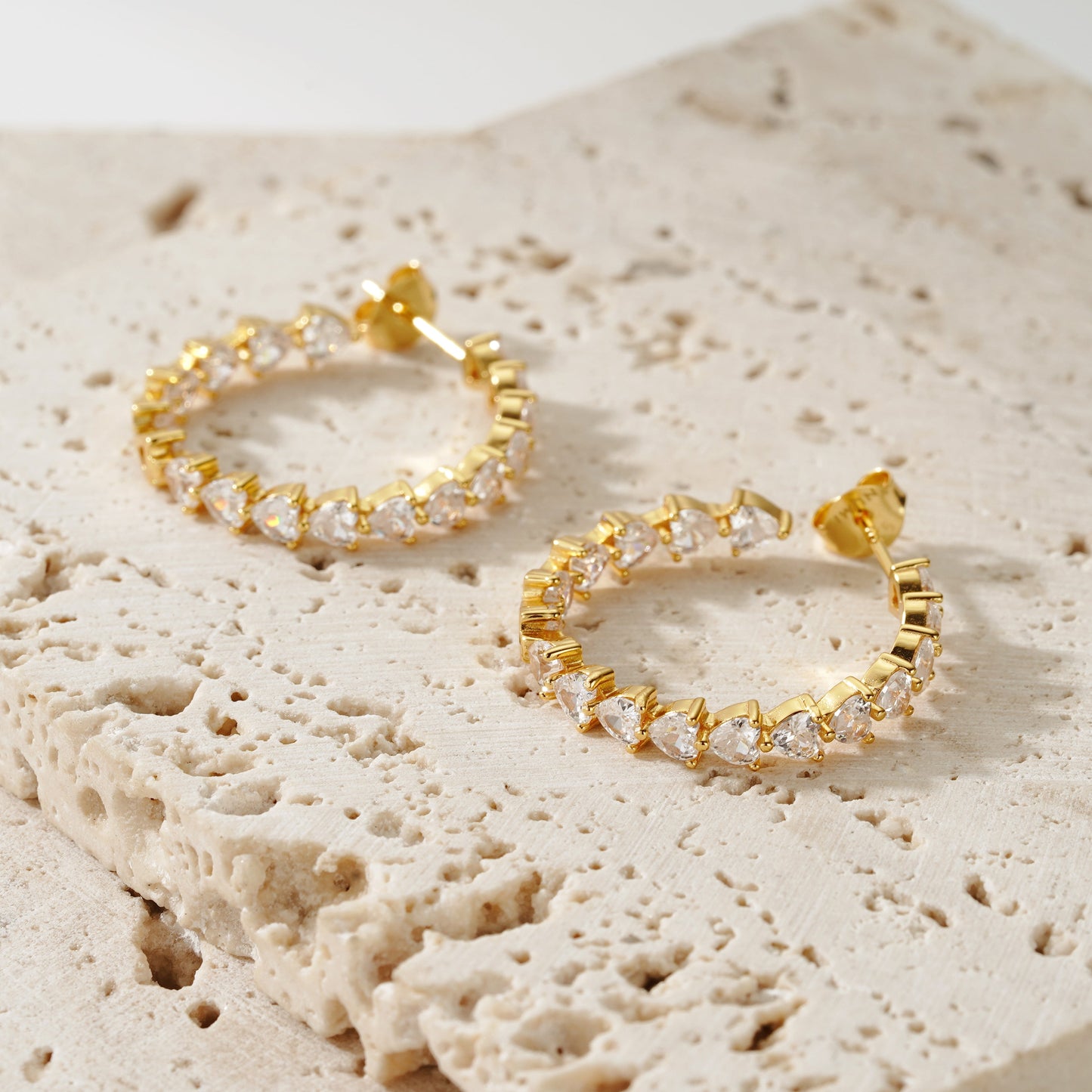 Sparkle Hoop - Oro 18K