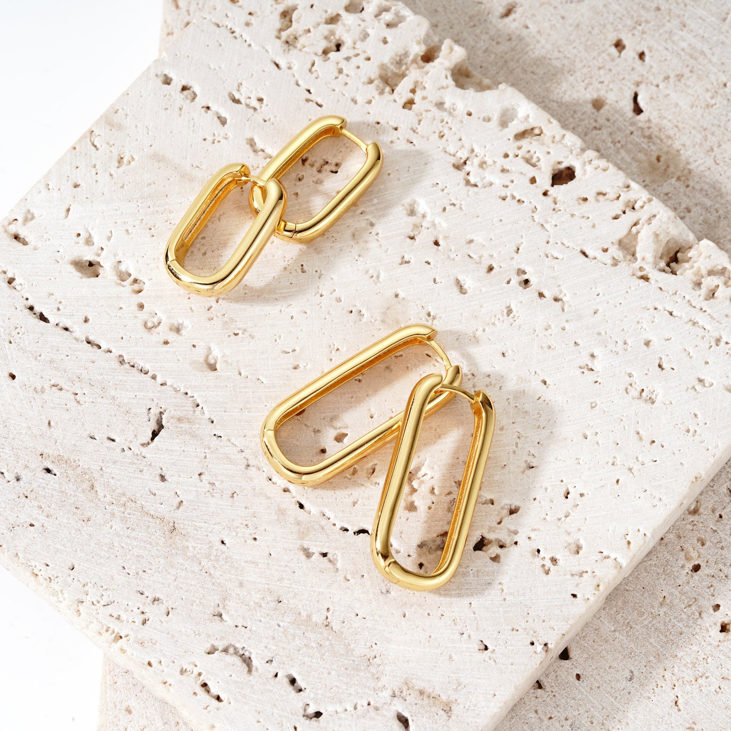 Clip Hoop Bold Large - Oro 18K