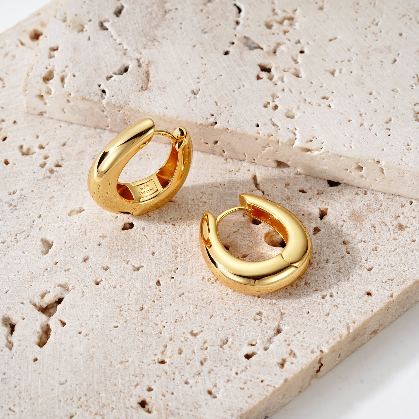 Drop Hoop Large - Oro 18K
