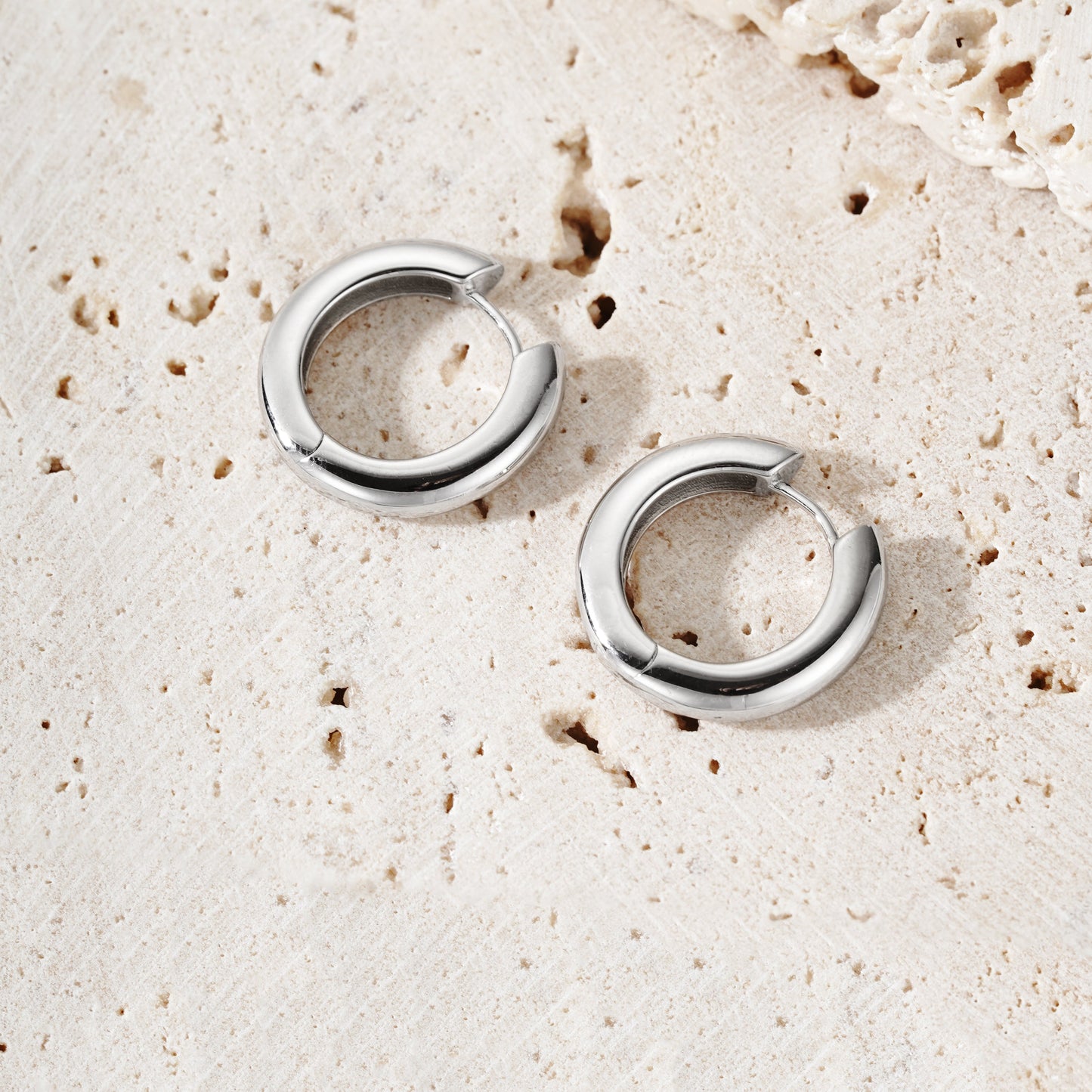 Tube Hoop Medium - Argento