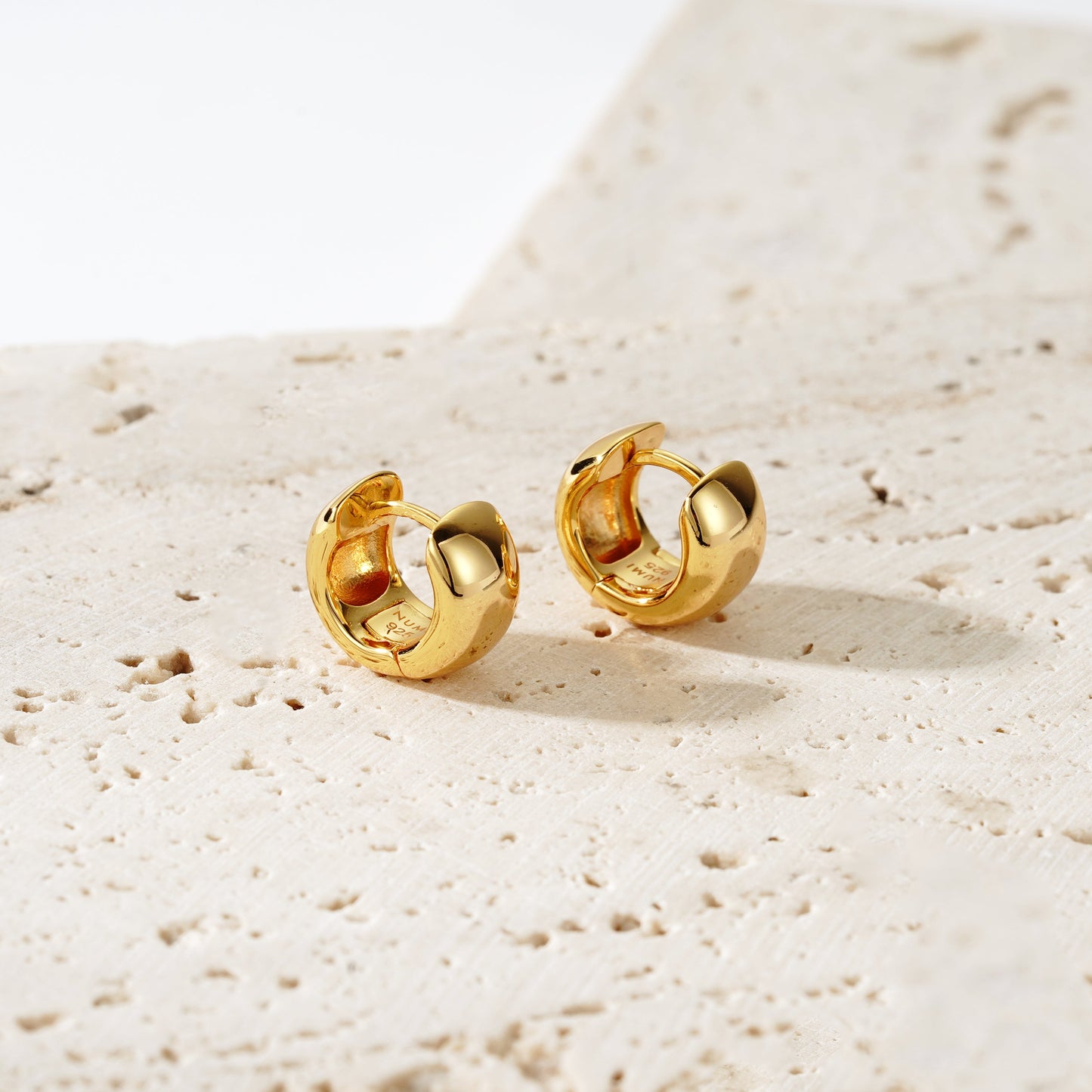Chunky Hoop Small - Oro 18K