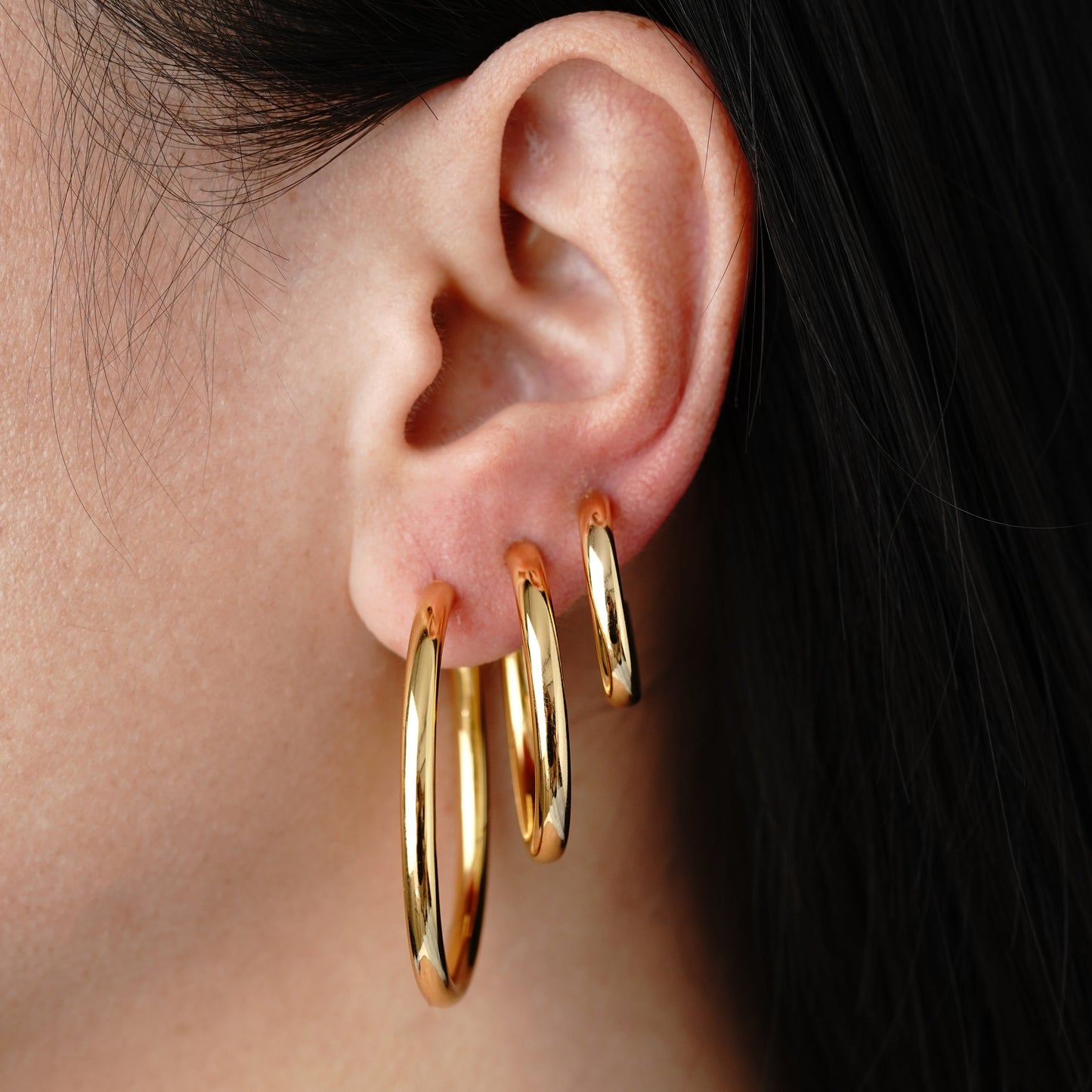 Thin Hoop Large - Oro 18K
