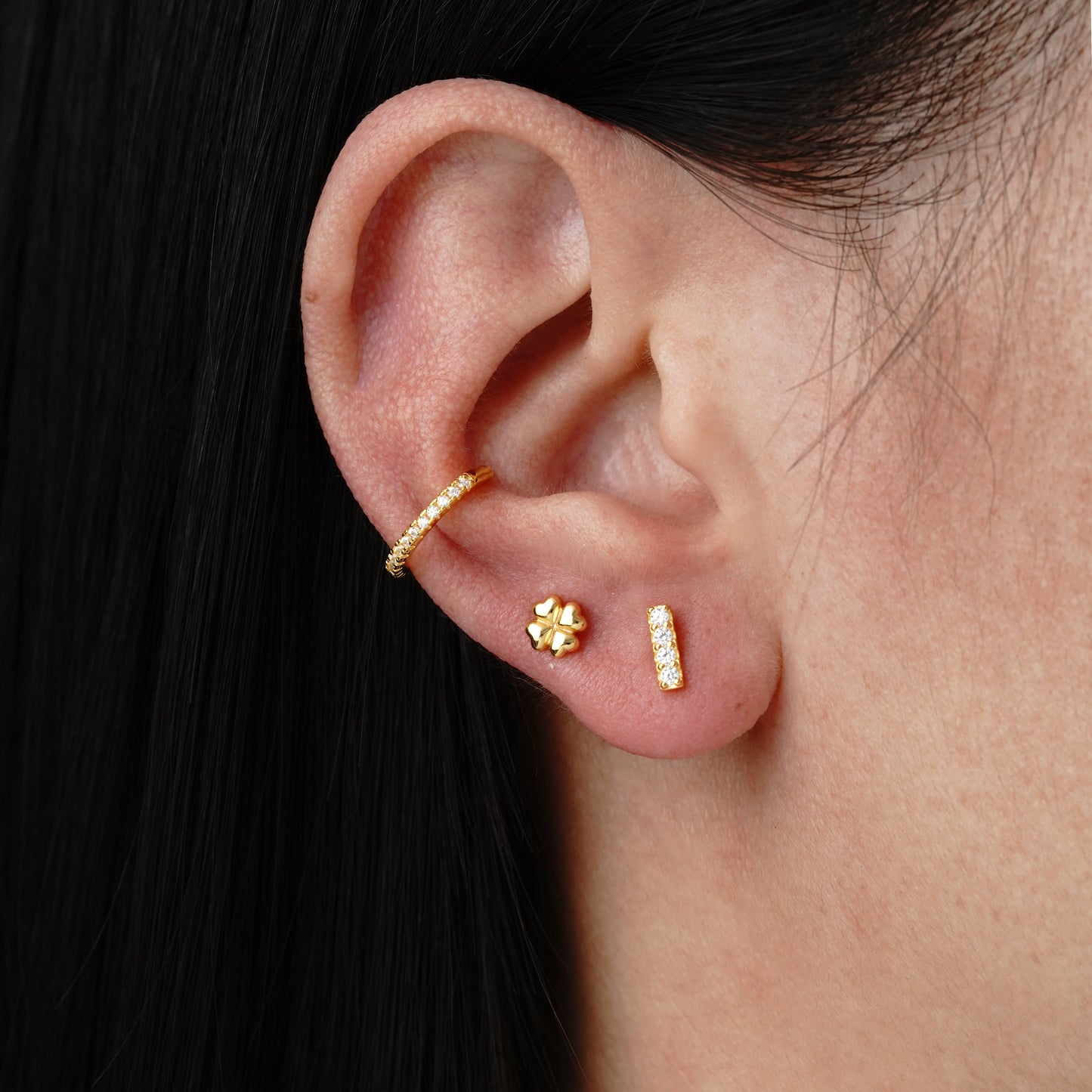 Bar Piercing - Argento Rodiato