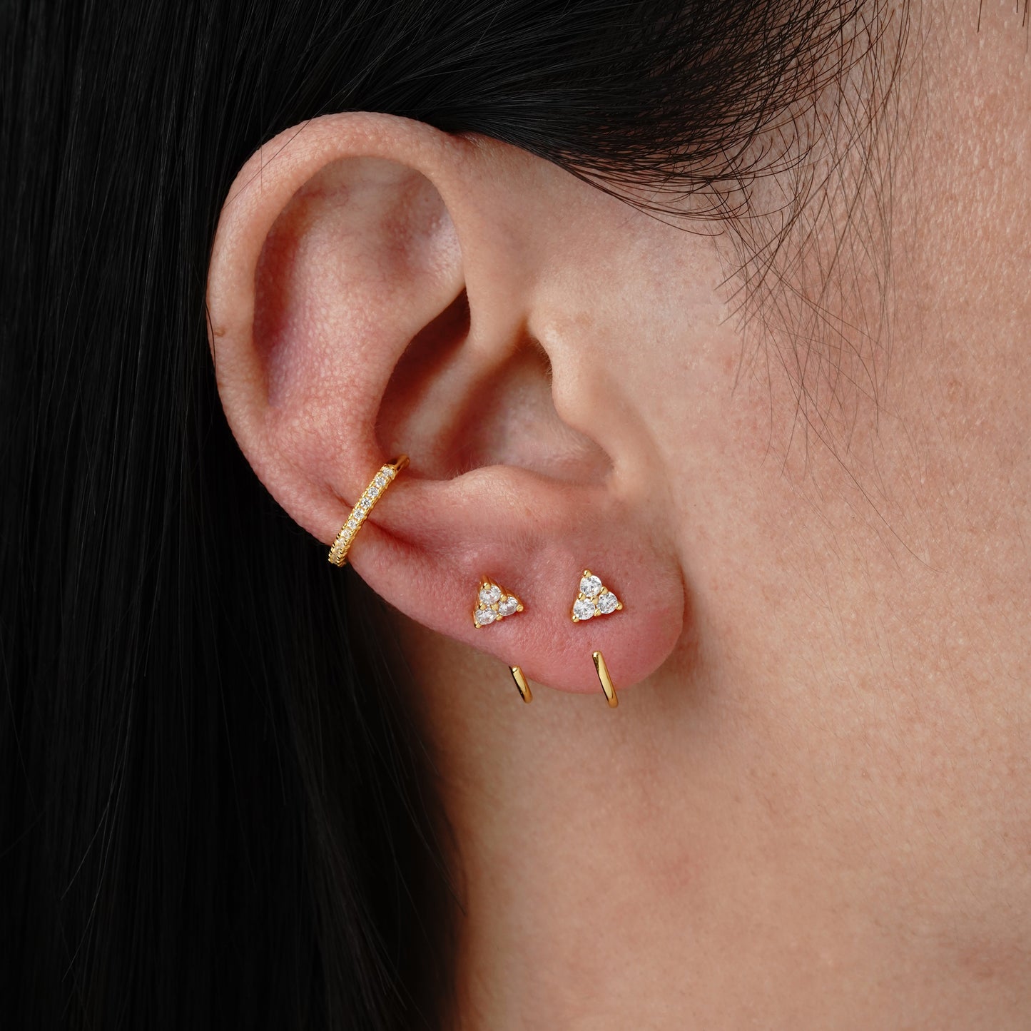 Round Earcuff - Argento