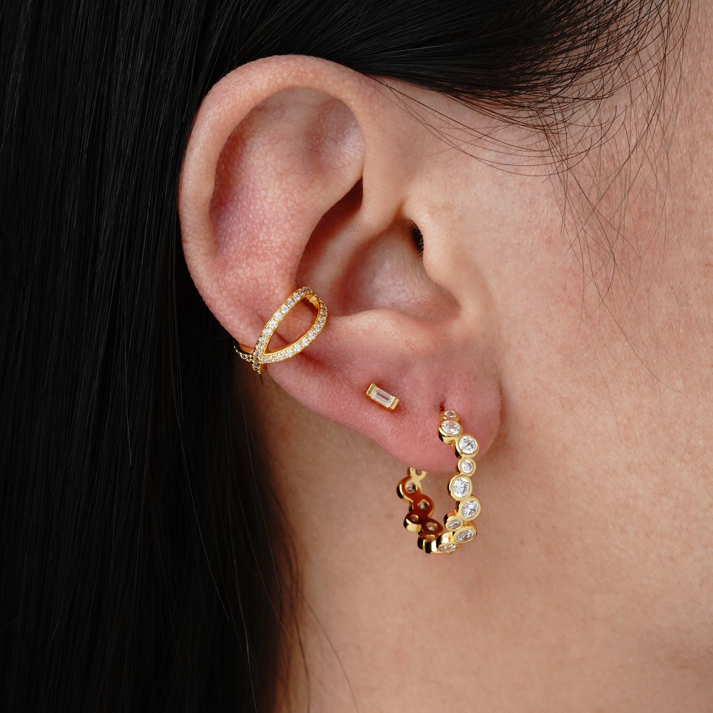Baguette Piercing - Oro 18K