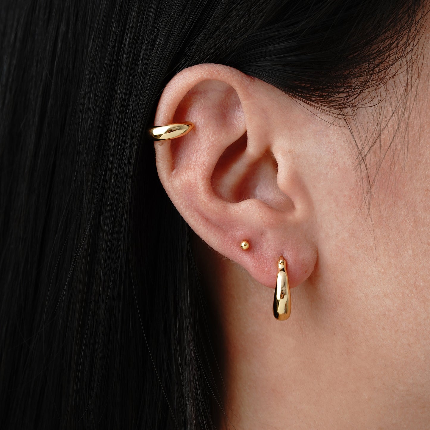 Chunky Earcuff - Argento