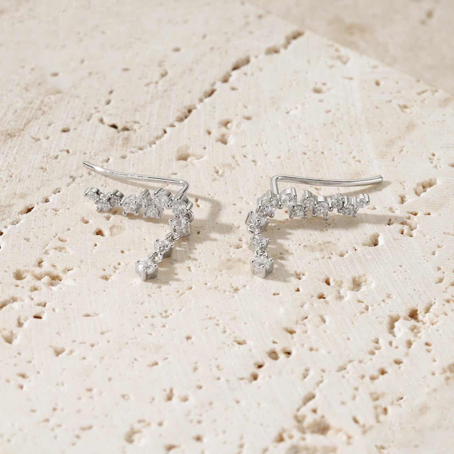 Starry Ear Climber - Argento