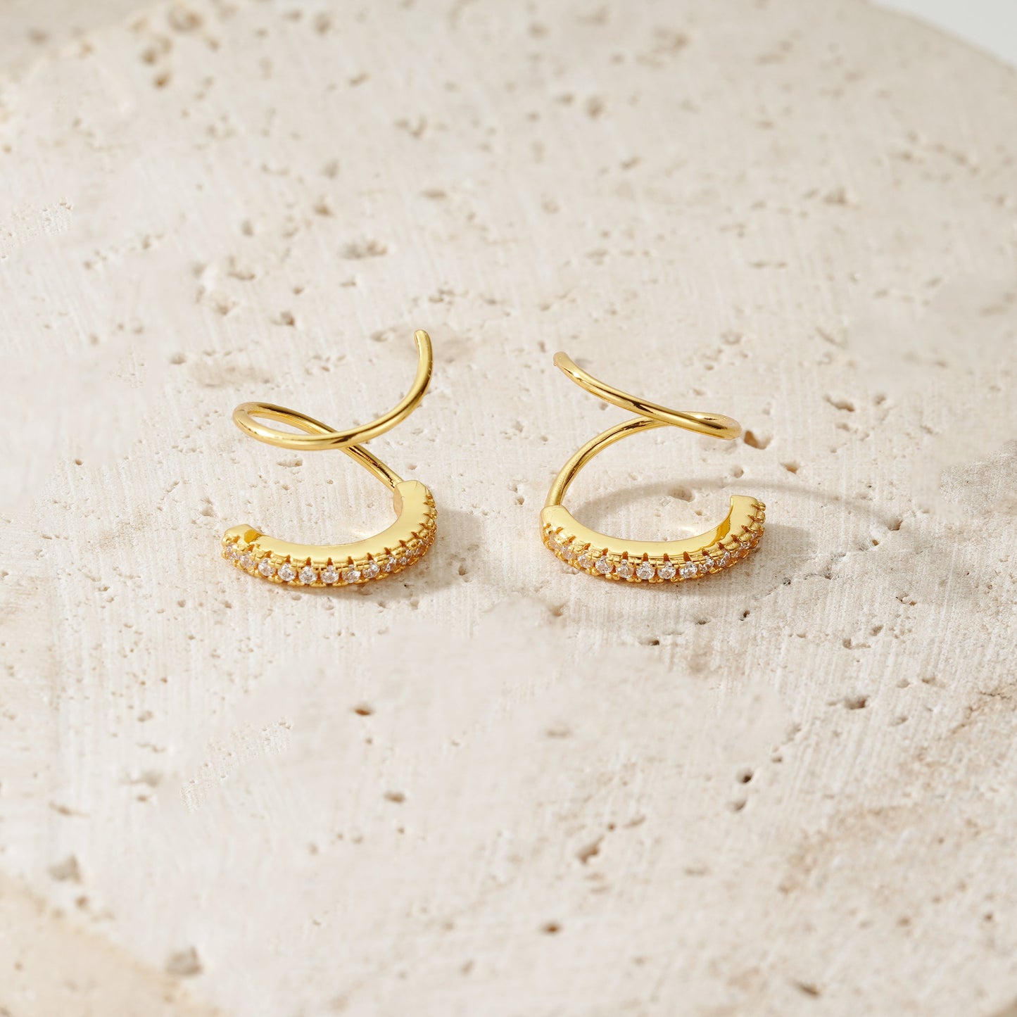 Wrap Huggie - Oro 18K