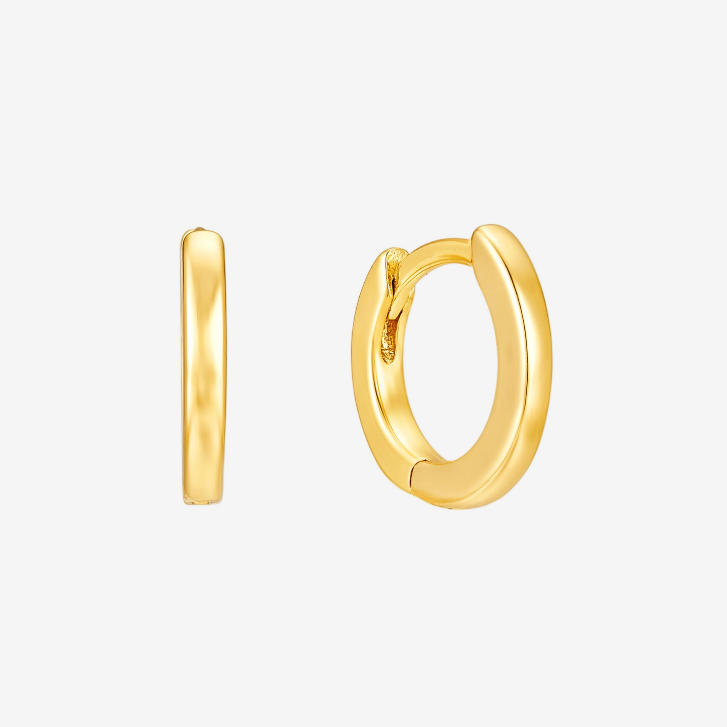 Flat Hoop Small - Oro 18K