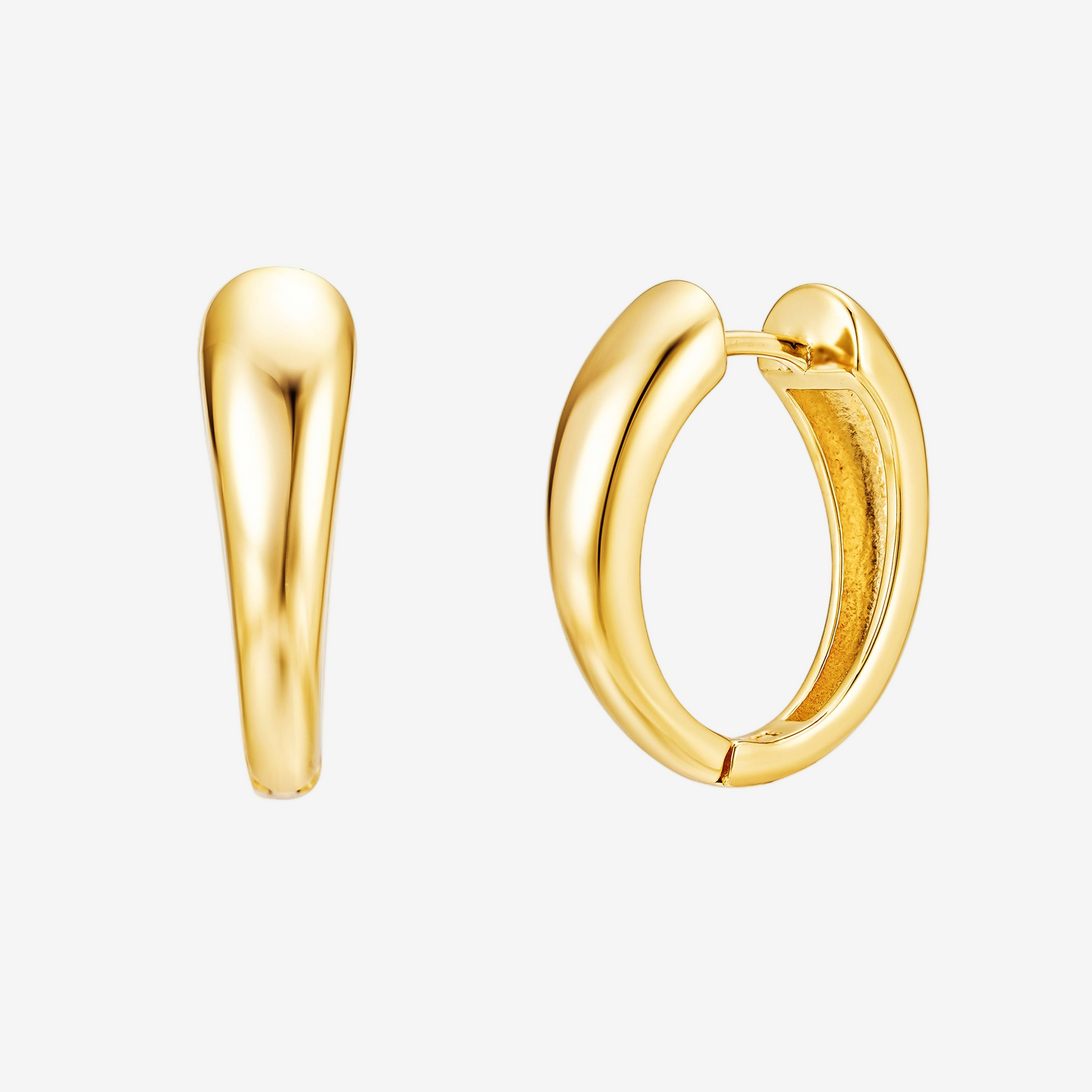 Luxe Hoop Medium - Oro 18K