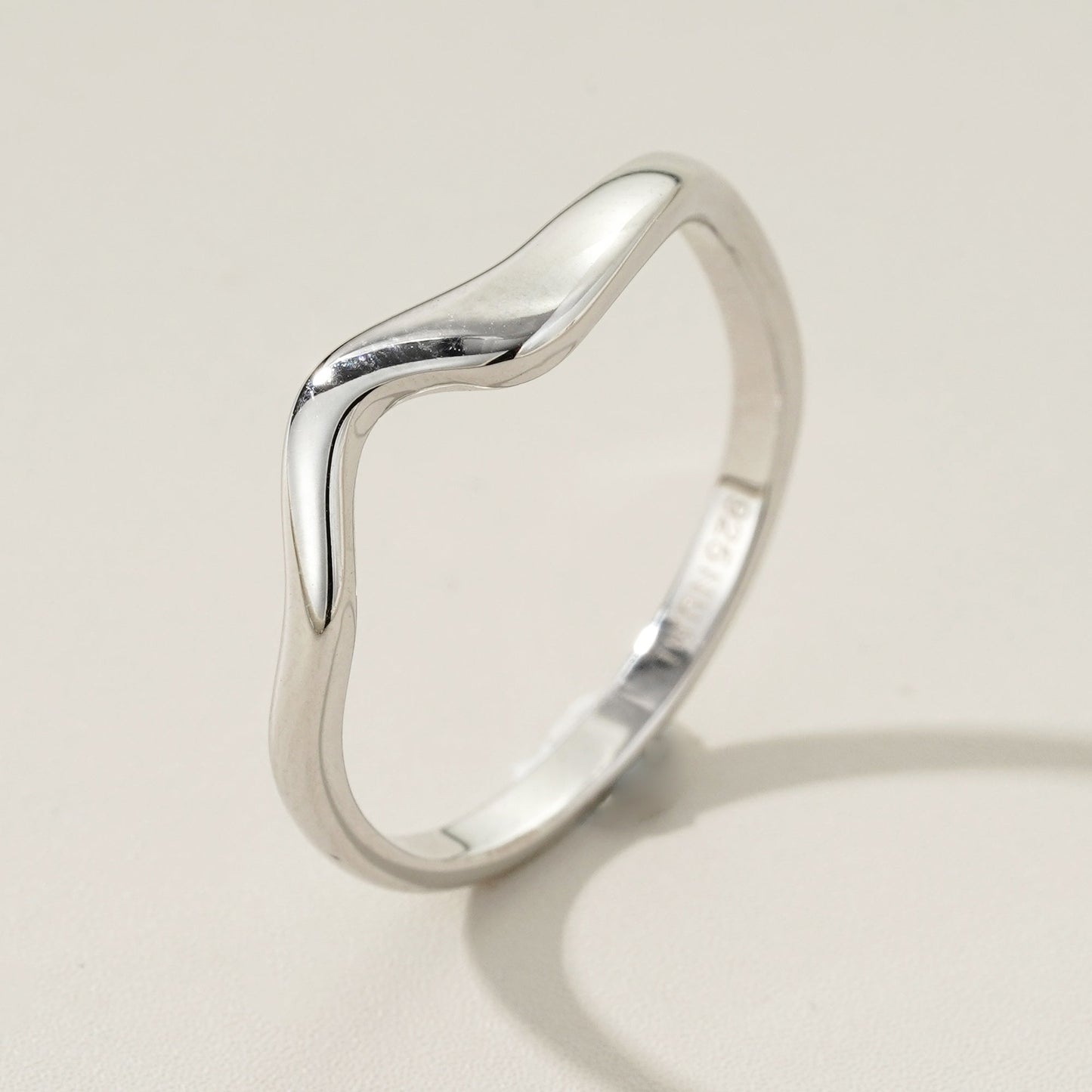 Anello Flow - Argento Rodiato