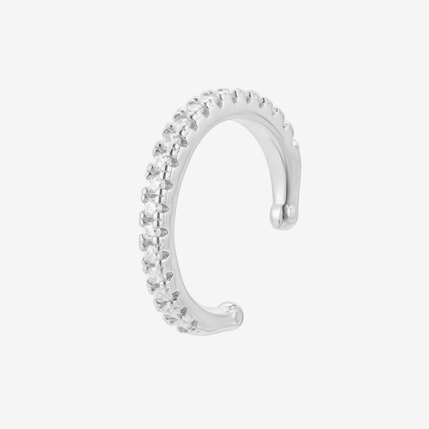 Round Earcuff - Argento