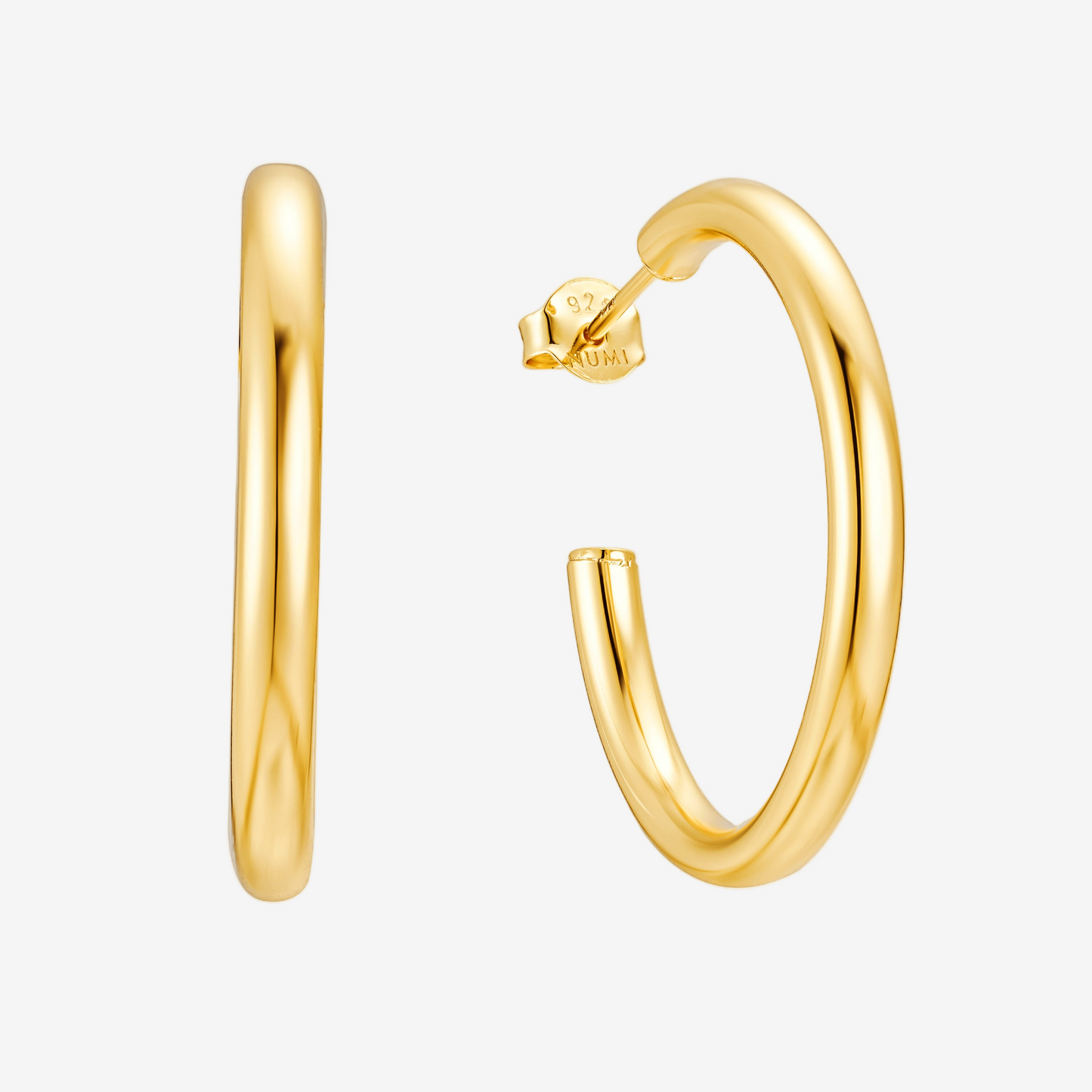 Thin Hoop Medium - Oro 18K