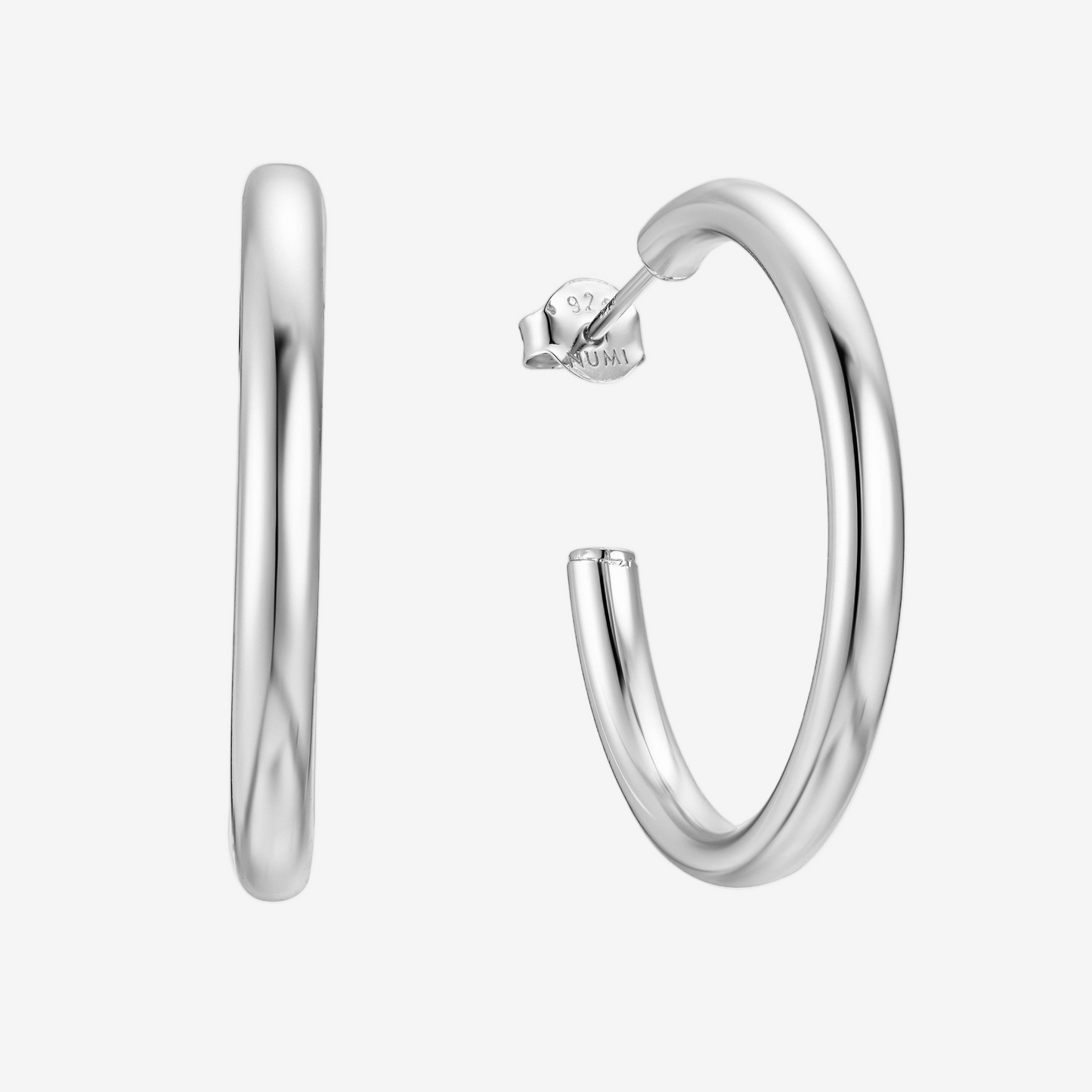Thin Hoop Medium - Argento