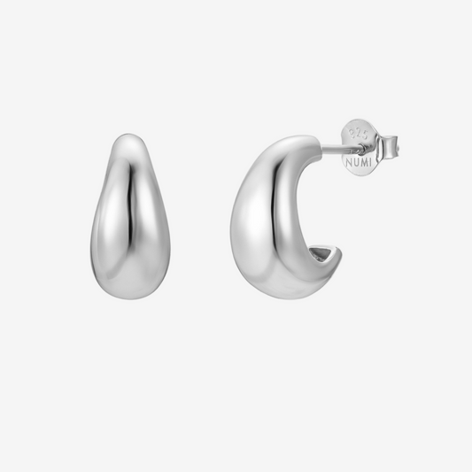 Bold Huggie - Argento Rodiato