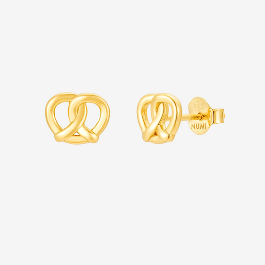 Bretzel Stud - Oro 18K