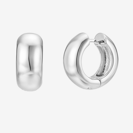 Chunky Hoop Medium - Argento