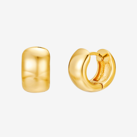 Chunky Hoop Small - Oro 18K