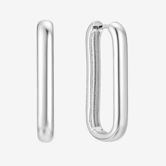 Clip Hoop Bold Large - Argento