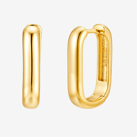 Clip Hoop Bold Medium - Oro 18K