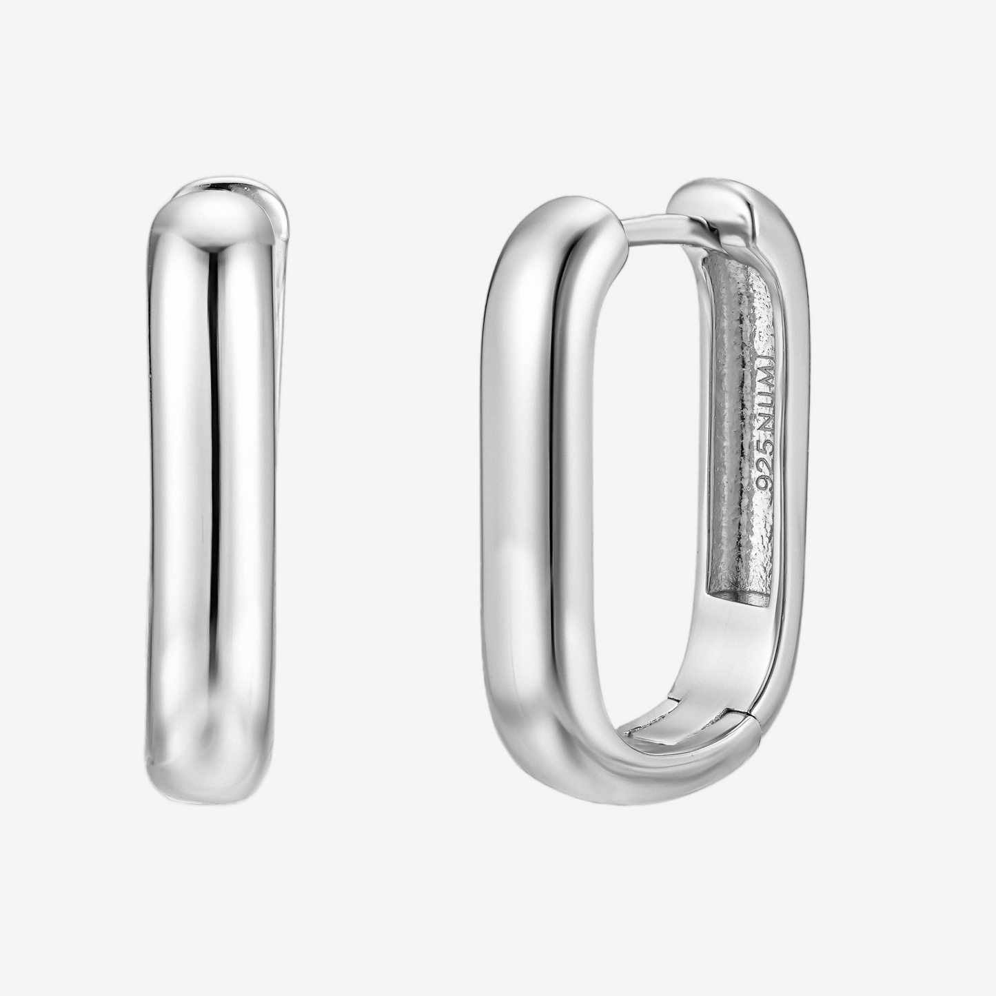 Clip Hoop Bold Medium - Argento