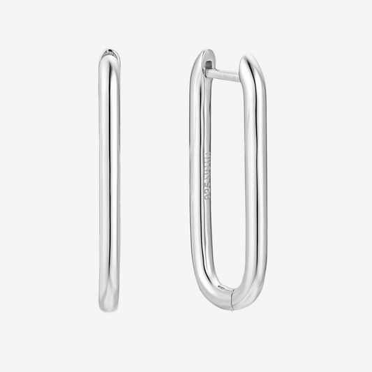 Clip Hoop Large - Argento