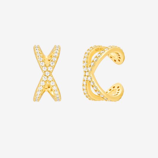 Cross Earcuff - Oro 18K