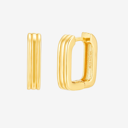 Cube Hoop - Oro 18K