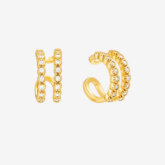 Double Earcuff - Oro 18K
