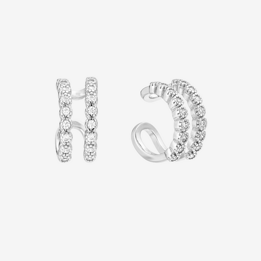 Double Earcuff - Argento