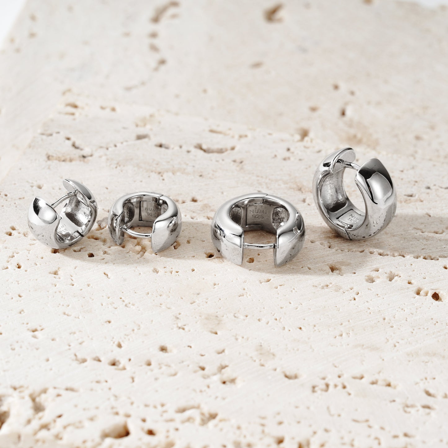 Chunky Hoop Medium - Argento