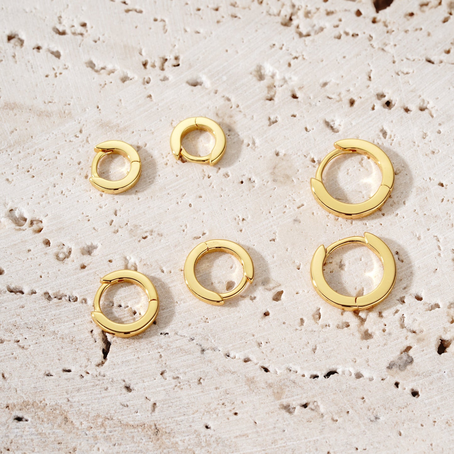 Flat Hoop Mini - Oro 18K