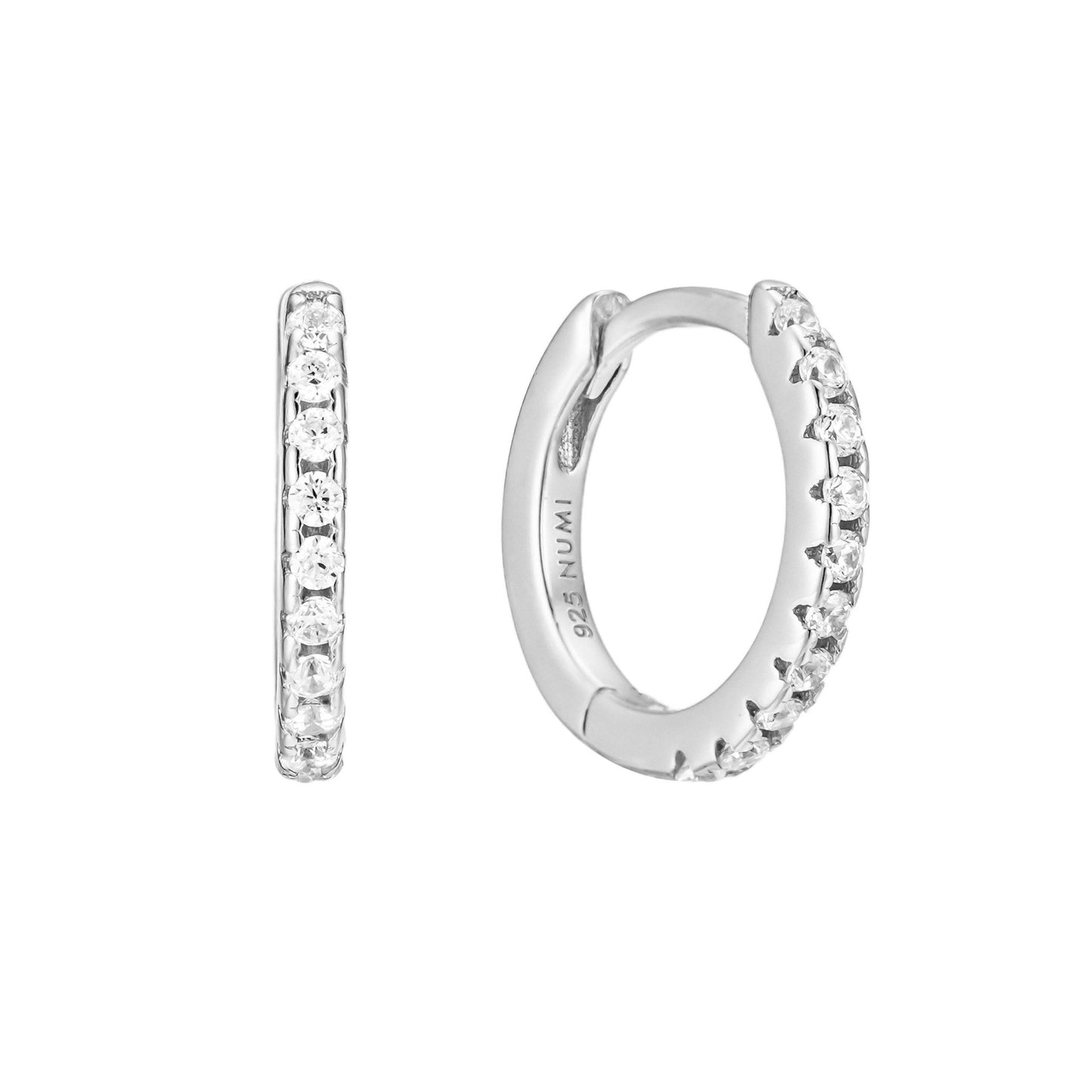 Flat Hoop Pavé Medium