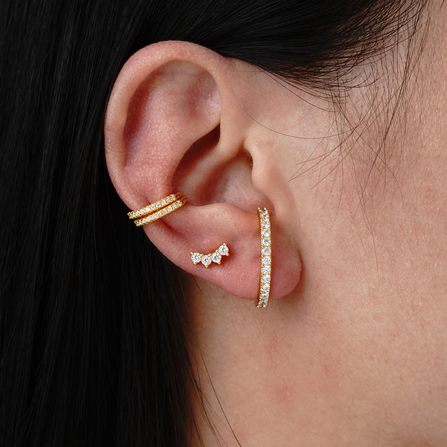 Long Stud - Argento