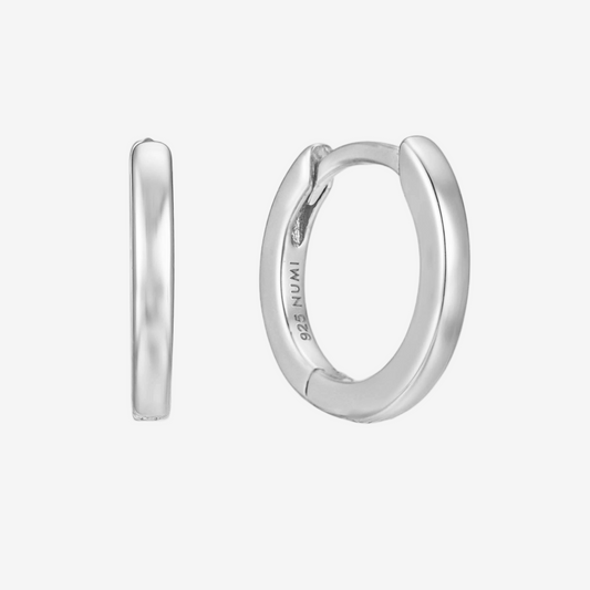 Flat Hoop Medium - Argento