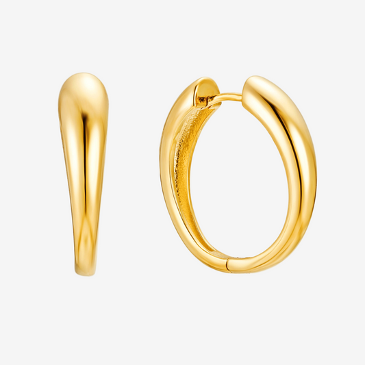 Luxe Hoop Large - Oro 18K