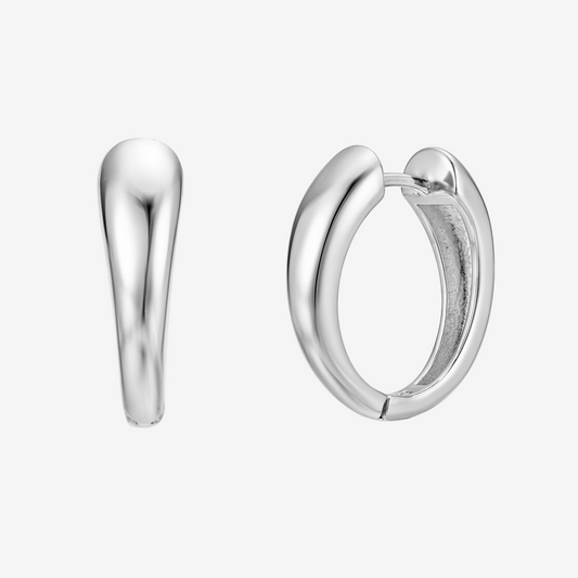 Luxe Hoop Medium - Argento