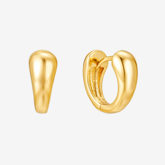 Luxe Hoop Small - Oro 18K