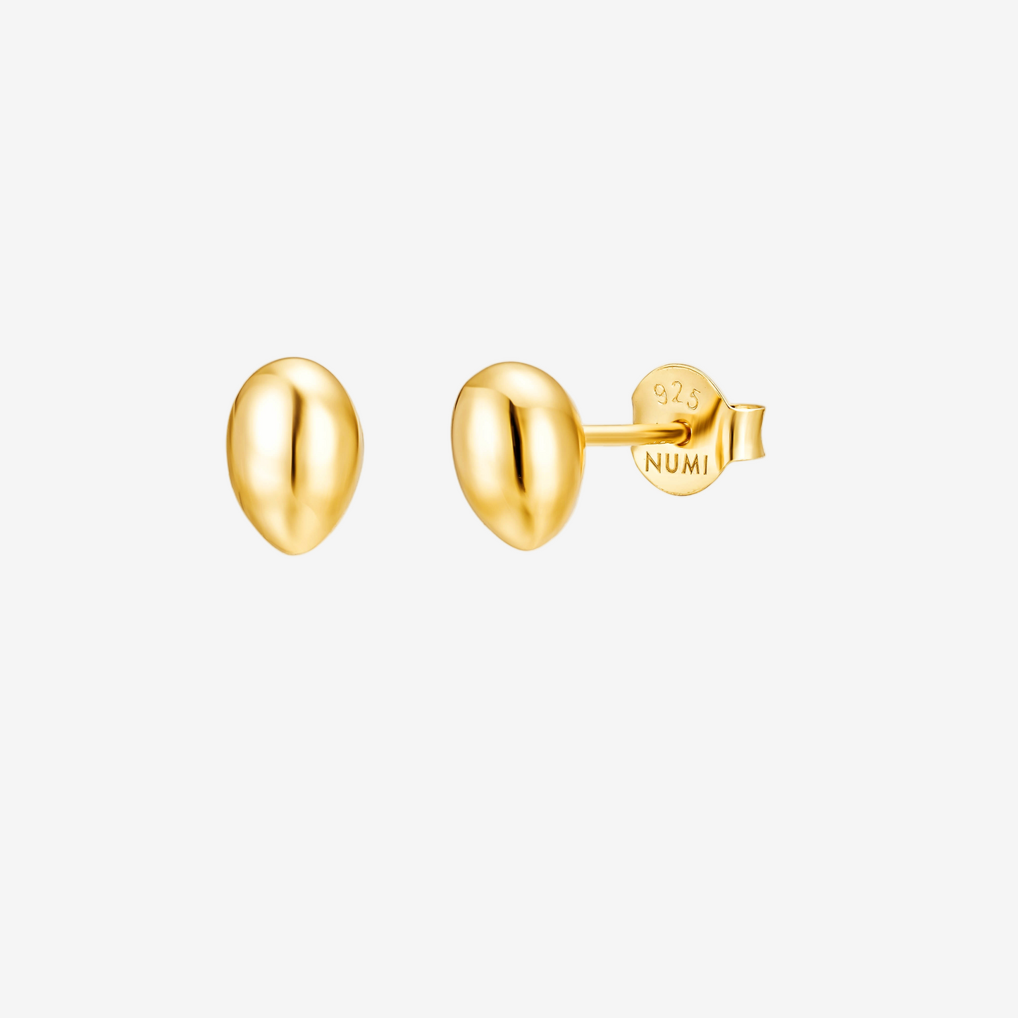 Oval Stud - Oro 18K